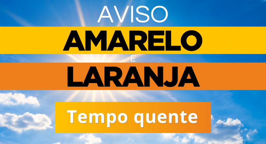 Aviso Amarelo e Laranja 1, 2 e 3 julho