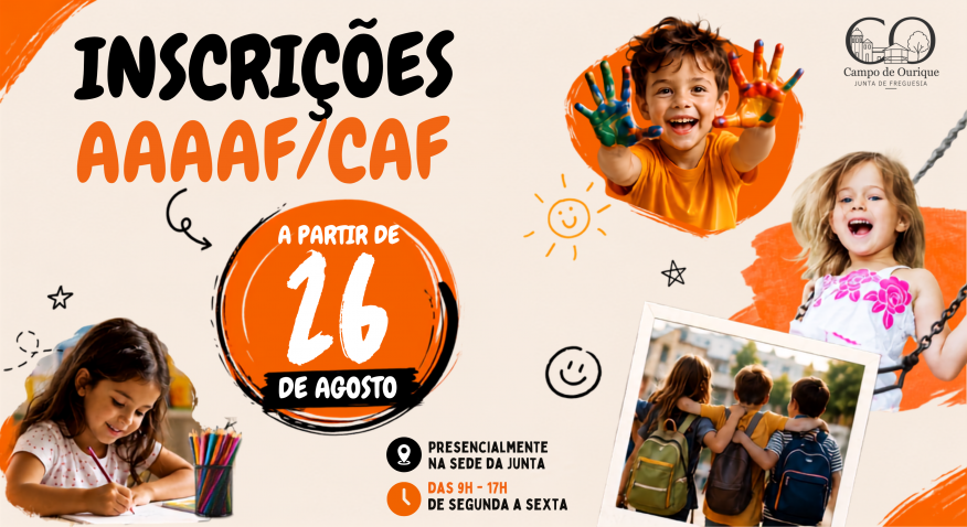 CAF 2026/2027- ESCOLAS: MANUEL DA MAIA E RAINHA SANTA ISABEL!
